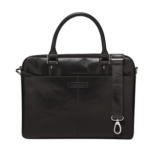 SACOCHE ROSENBORG 14'''' CUIR NOIR