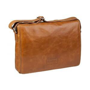 	SAC MARSELISBORG MESSENGER 14'''' CUIR MARRON 