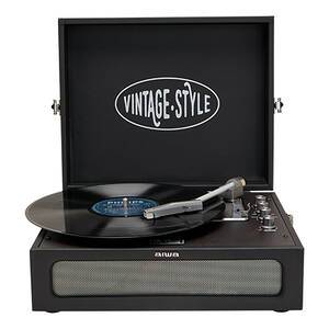 PLATINE VINYLE VPX-1971 BT/USB NOIR MALETTE PVC