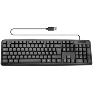 CLAVIER CLASSIQUE AZERTY FILAIRE USB NOIR