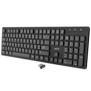 CLAVIER OFFICE SANS FIL 2.4 GHZ USB NOIR