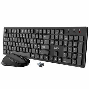 CLAVIER +SOURIS OFFICE SANS FIL 2.4 GHZ USB NOIR