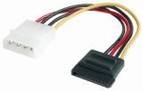 cable serial ata pour alimentation - 15 pin sata / 4 pin atx - 0,15m