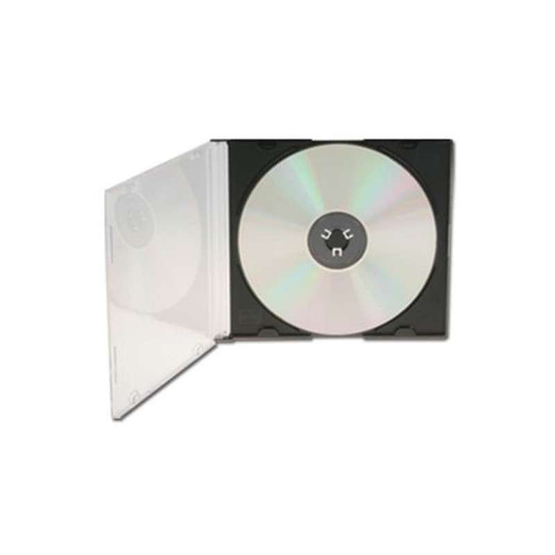 Pack 25 Boîtiers CD Slim Color T'nB - Transparents Colorés, Format Mince - Bleu, Orange, Violet, Vert, Fuchsia