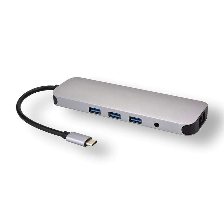 STATION D''ACCUEIL USB TYPE C MULTIPORTS 10 EN 1 HDMI/VGA BLISTER 0