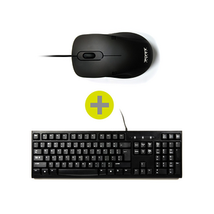 CLAVIER + SOURIS FILAIRE USB NOIR