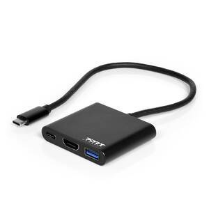 DOCKING STATION MINI TYPE C HDMI + USB3 + USB-C PD