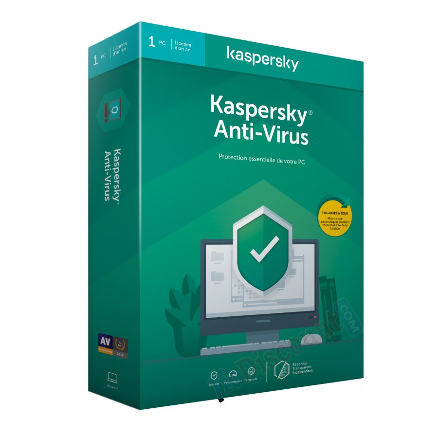 LOGICIEL KASPERSKY ANTIVIRUS 2020 1 POSTE 1 AN  Noriak